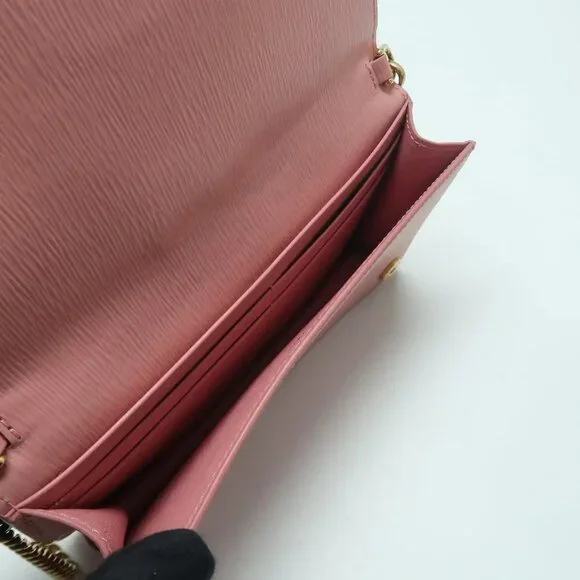 Prada Pink Leather Shoulder Bag 674-031825 - Picture 9 of 12